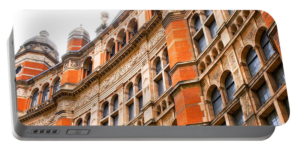 Apartment Portable Battery Charger featuring the photograph London building #11 by Tom Gowanlock