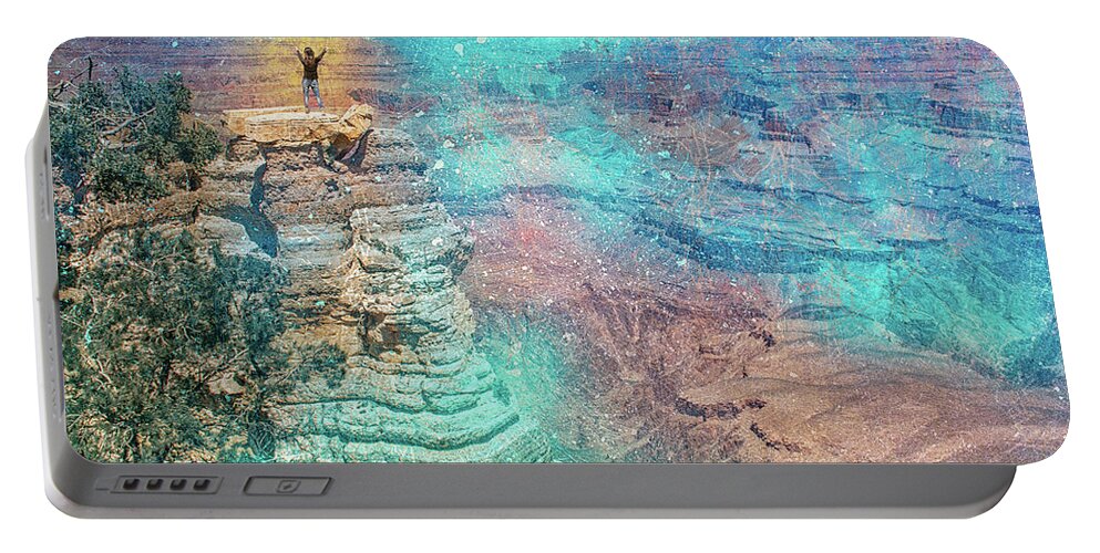 Grand Canyon Portable Battery Charger featuring the photograph 11050 Higher Calling by Pamela Williams