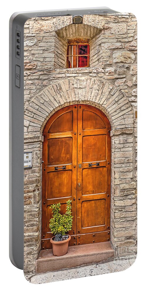 Assisi Portable Battery Charger featuring the photograph 1164 Assisi Italy by Steve Sturgill