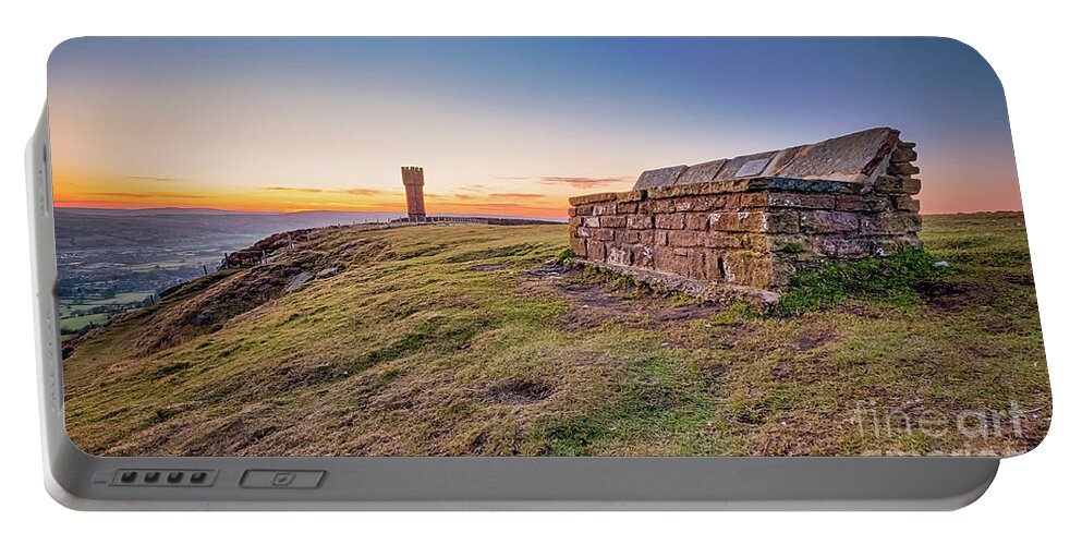 Cowling Portable Battery Charger featuring the photograph Sunrise in Cowling on last day of April #12 by Mariusz Talarek