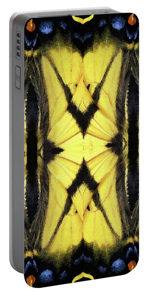Abstract Portable Battery Charger featuring the photograph 124 by Timothy Bulone