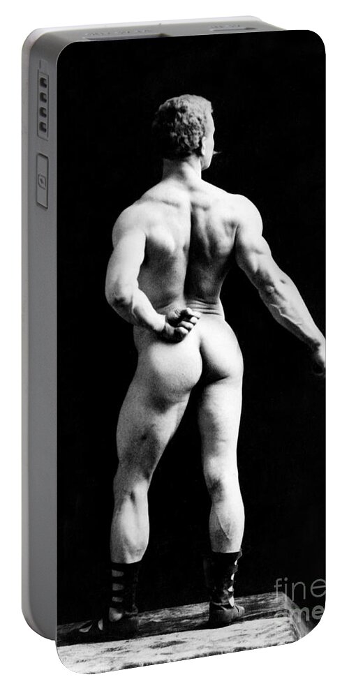 Erotica Portable Battery Charger featuring the photograph Eugen Sandow, Father Of Modern #13 by Science Source