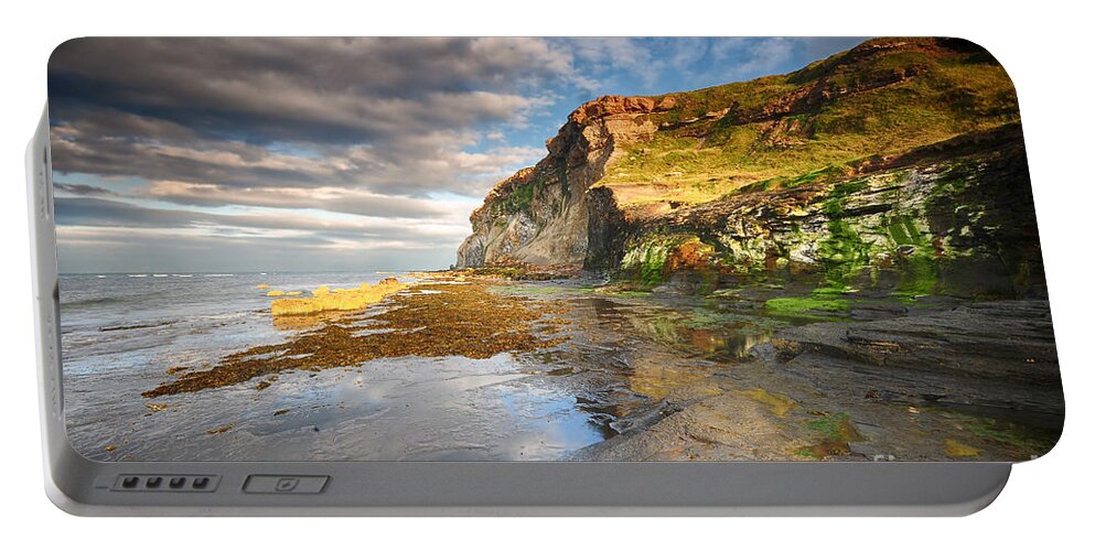 Saltwick Bay Portable Battery Charger featuring the photograph Saltwick Bay by Smart Aviation