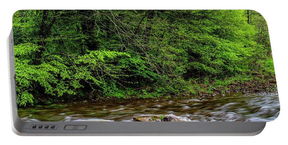 Williams River Portable Battery Charger featuring the photograph Williams River Spring #13 by Thomas R Fletcher
