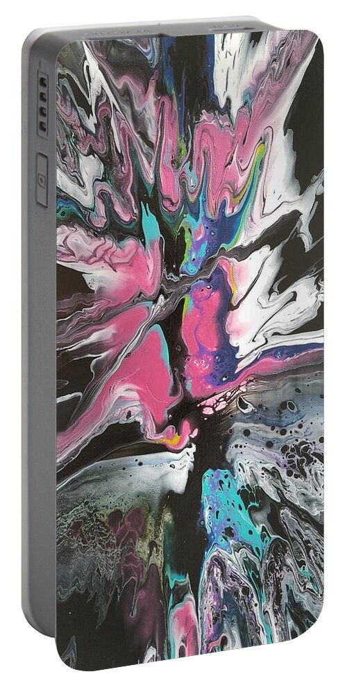 Abstract Portable Battery Charger featuring the painting #149 #149 by Gerry Smith