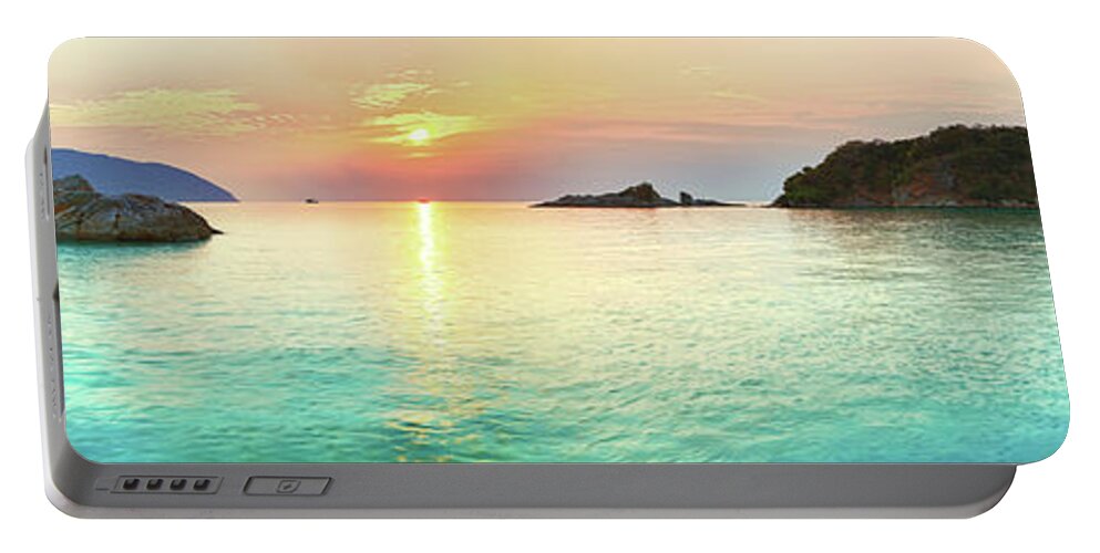 Sea Portable Battery Charger featuring the photograph Sunrise #15 by MotHaiBaPhoto Prints