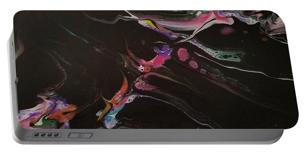 Abstract Portable Battery Charger featuring the painting #151 #151 by Gerry Smith