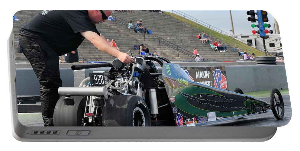 Drag Portable Battery Charger featuring the photograph Junior Drag Racing March 2017 #16 by Jack Norton