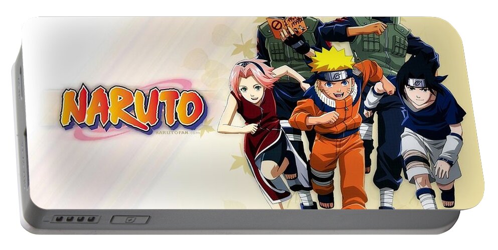 Naruto Portable Battery Charger featuring the digital art Naruto #16 by Super Lovely