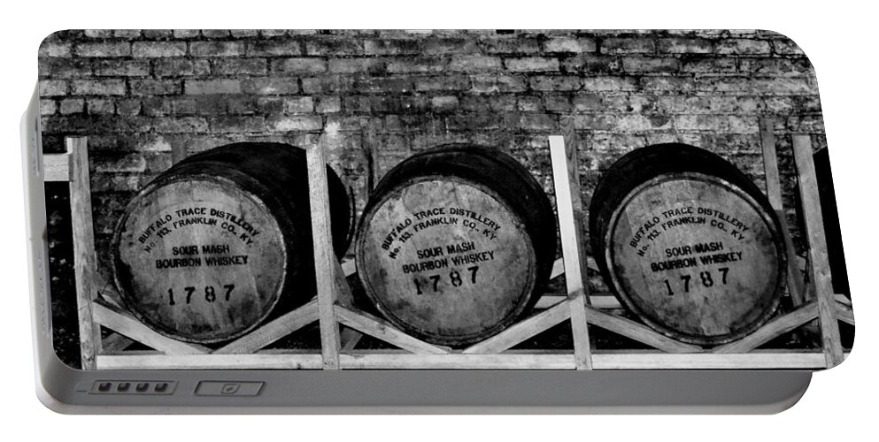 1787 Portable Battery Charger featuring the photograph 1787 Whiskey Barrels by Tara Potts