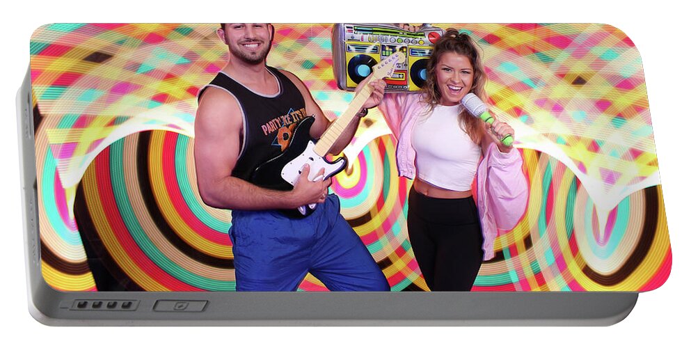  Portable Battery Charger featuring the photograph 80's Dance Party at Sterling Events Center #19 by Andrew Nourse