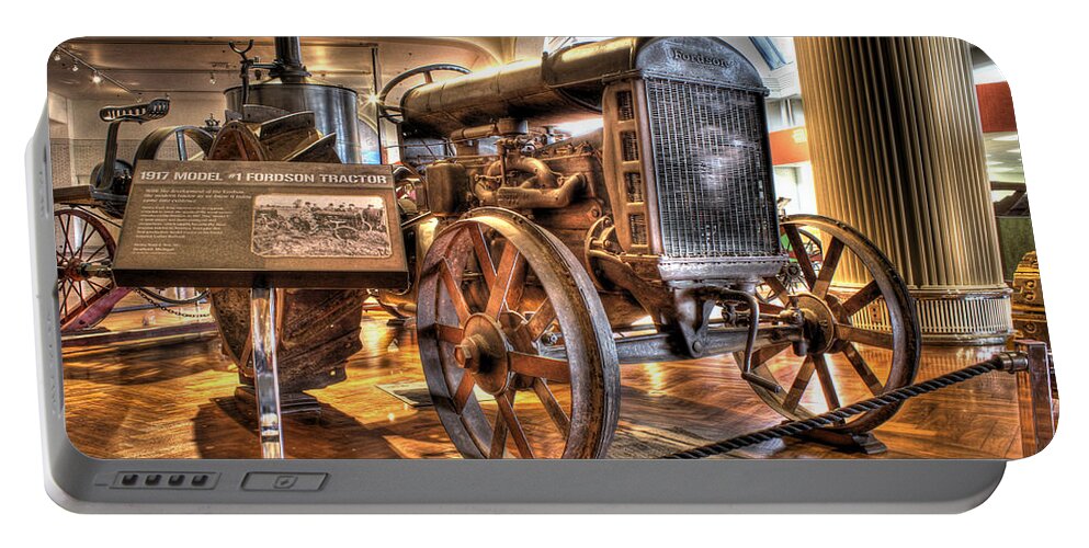 Portable Battery Charger featuring the photograph 1917 Model 1 Fordson Tractor Dearborn MI by Nicholas Grunas