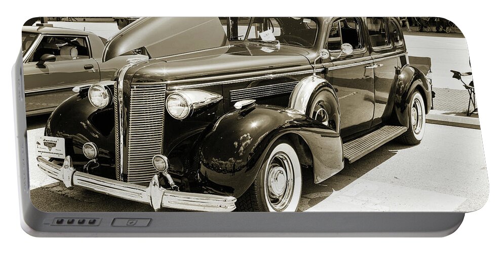 1937 Buick 40 Special Portable Battery Charger featuring the photograph 1937 Buick 40 Special 5541.55 by M K Miller