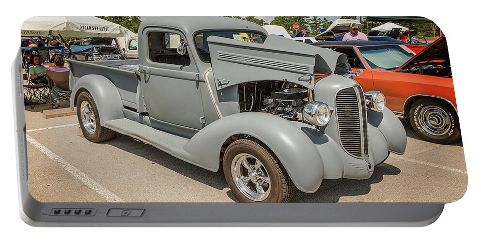 Keywords Associated With This Photograph Are: 1938 Dodge Pickup Portable Battery Charger featuring the photograph 1938 Dodge Pickup Truck 5540.28 by M K Miller