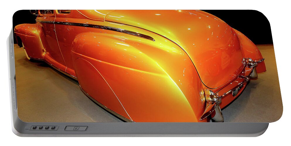 1948 Portable Battery Charger featuring the photograph 1948 Ford Coupe Deluxe by Peter Kraaibeek