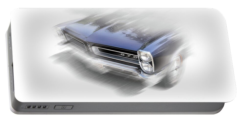 1965 Portable Battery Charger featuring the photograph 1965 Pontiac GTO by Ron Long