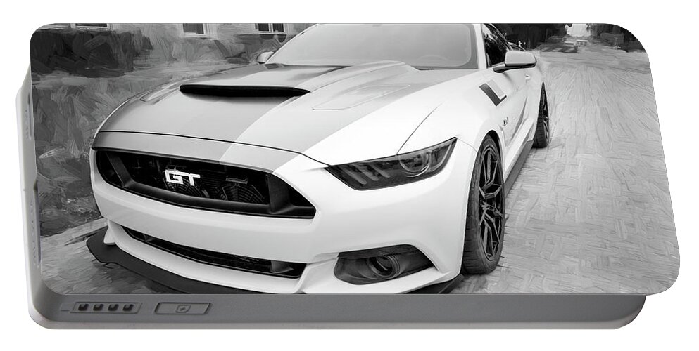2017 Ford Mustang Portable Battery Charger featuring the photograph 2017 Ford GT Mustang 5.0 by Rich Franco