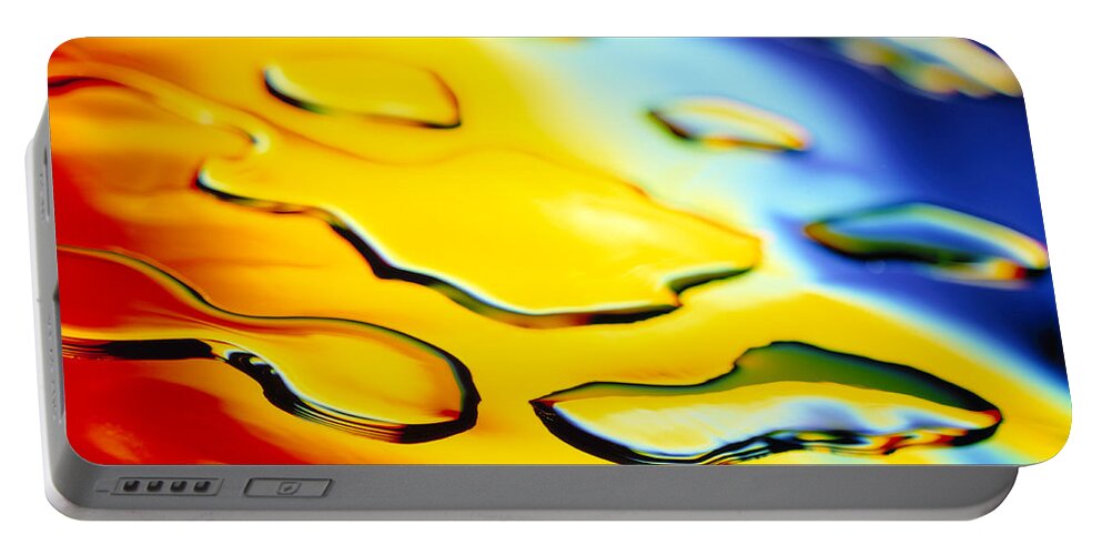 Abstract Portable Battery Charger featuring the photograph Abstract Water #2 by Tony Cordoza