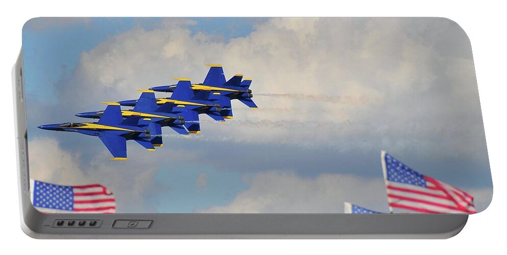 Air Show Portable Battery Charger featuring the photograph Air Show #2 by Jackie Russo