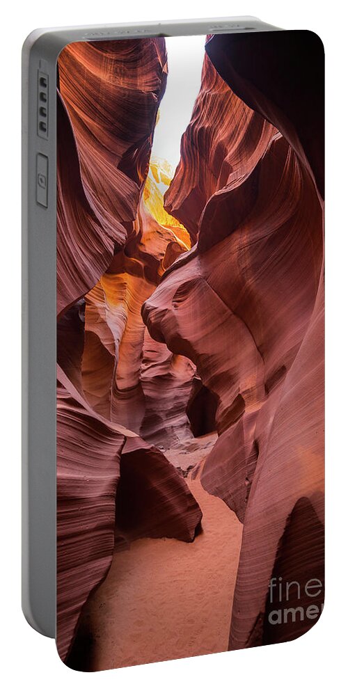 Abstract Portable Battery Charger featuring the photograph Antelope Canyon #2 by JR Photography