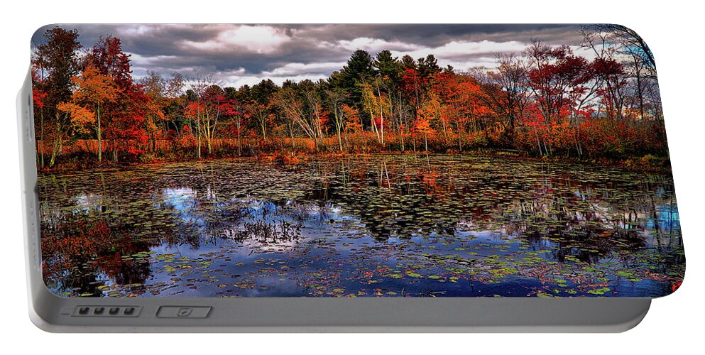 Autumn Portable Battery Charger featuring the digital art Autumn Landscape #2 by Lilia S
