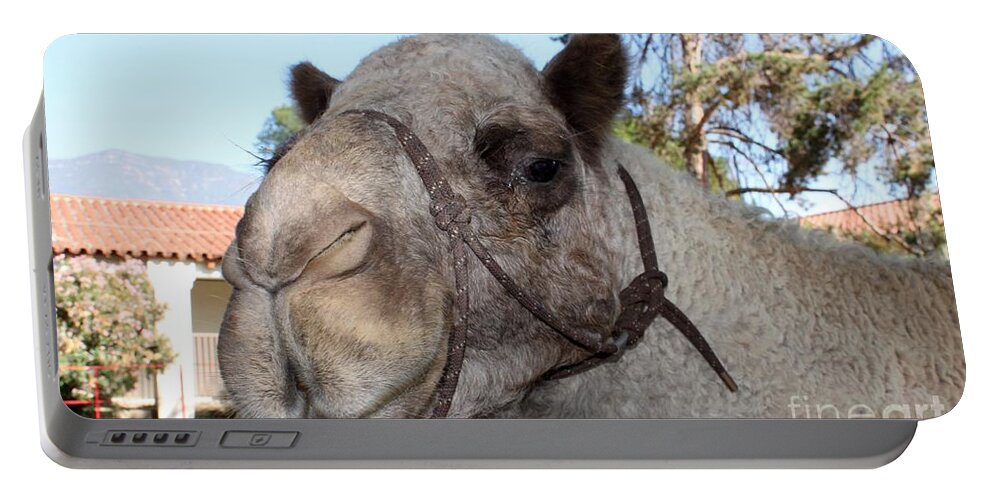 Ojai Portable Battery Charger featuring the photograph Camel #2 by Henrik Lehnerer