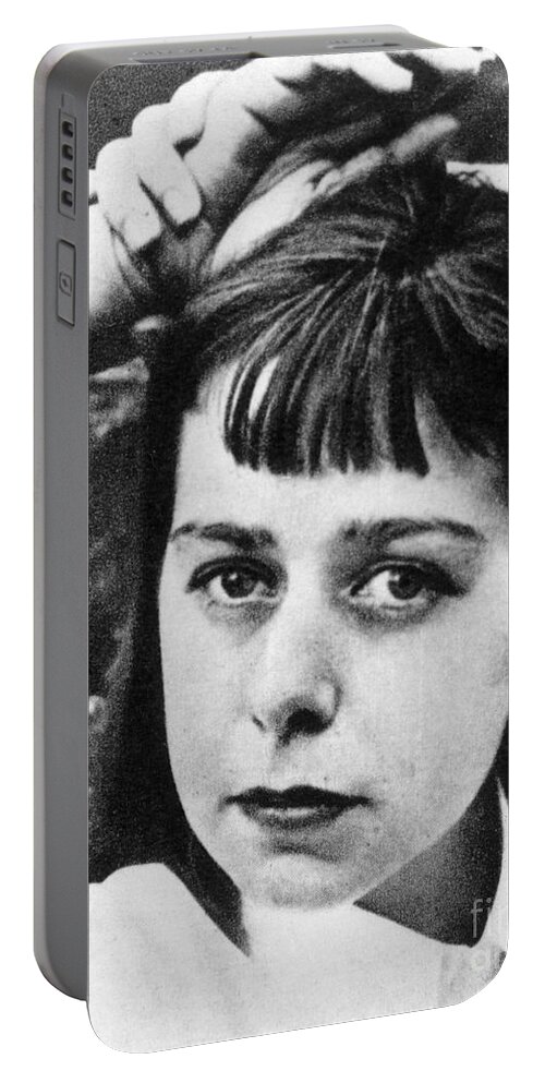 1940 Portable Battery Charger featuring the photograph CARSON McCULLERS by Louise Dahl Wolfe