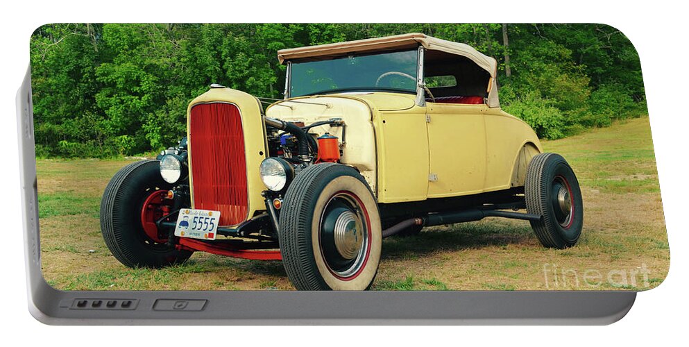 Cars Portable Battery Charger featuring the photograph Classic Cars - 1929 Ford Roadster Hot Rod #2 by Jason Freedman