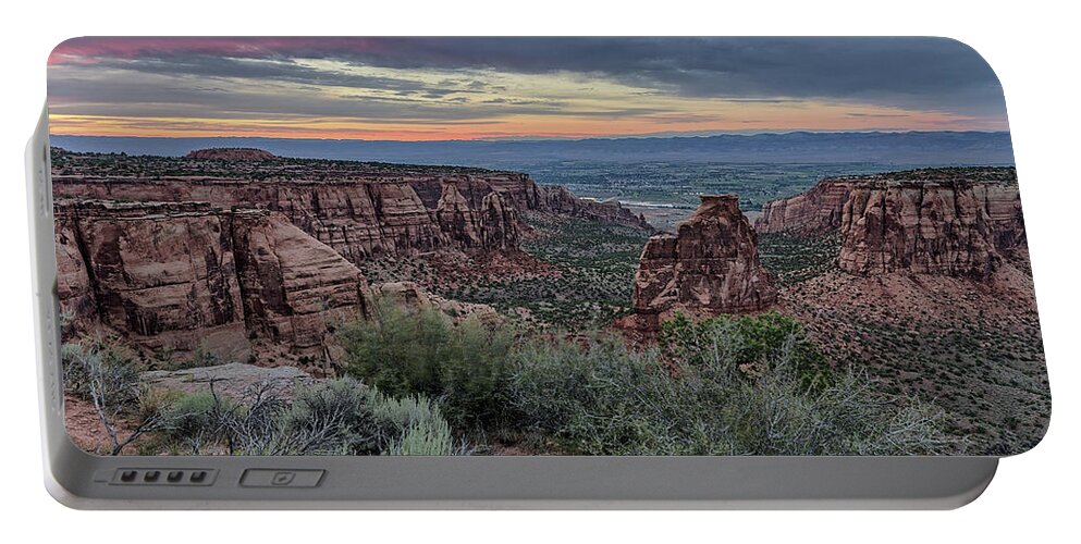 Canyon Portable Battery Charger featuring the photograph Colorado National Monument #3 by Kyle Lee
