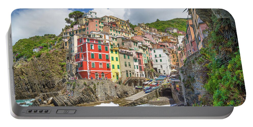 Architecture Portable Battery Charger featuring the photograph Colors of Cinque Terre #2 by JR Photography