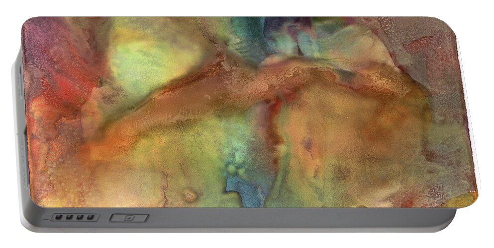 Abstract Portable Battery Charger featuring the painting Dawn on Neptune #2 by Sperry Andrews