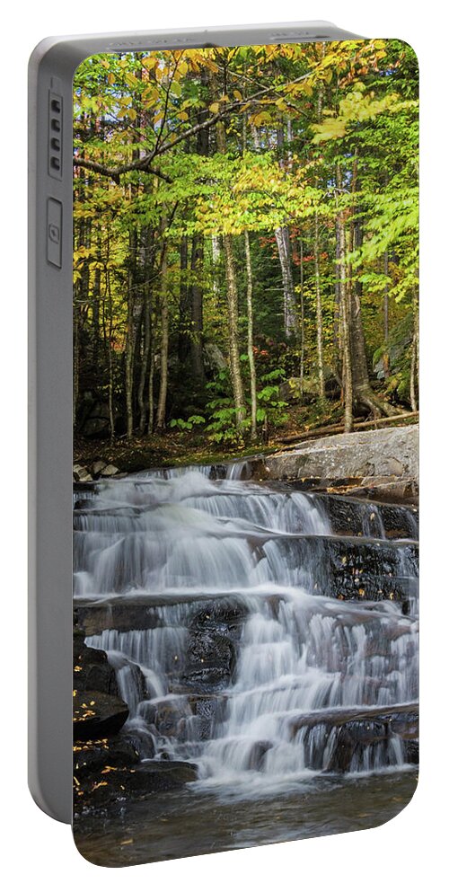 Water Portable Battery Charger featuring the photograph Discovery Falls by Brett Pelletier