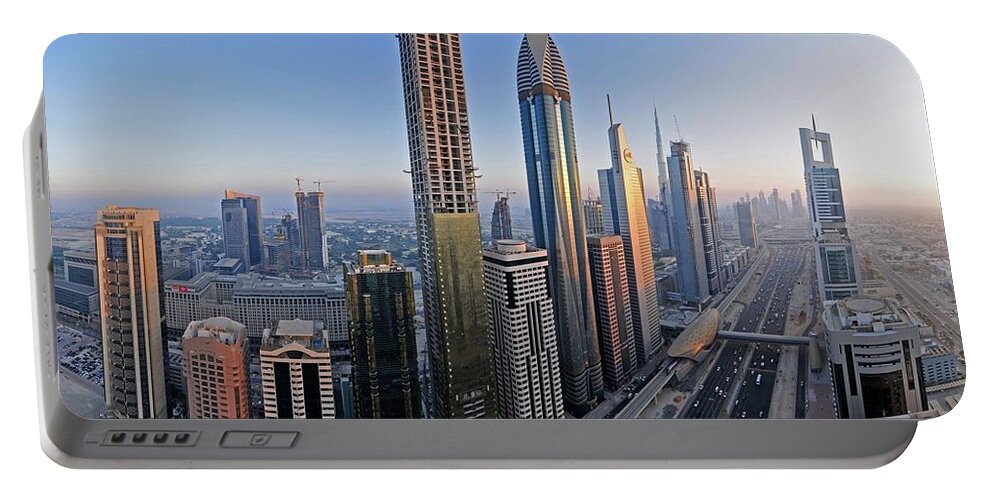 Dubai Portable Battery Charger featuring the photograph Dubai #2 by Jackie Russo