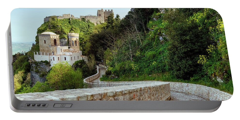 Erice Portable Battery Charger featuring the photograph Erice - Sicily #2 by Joana Kruse