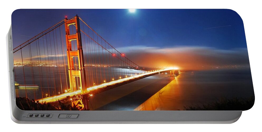 Golden Gate Portable Battery Charger featuring the photograph Golden Gate #2 by Mariel Mcmeeking