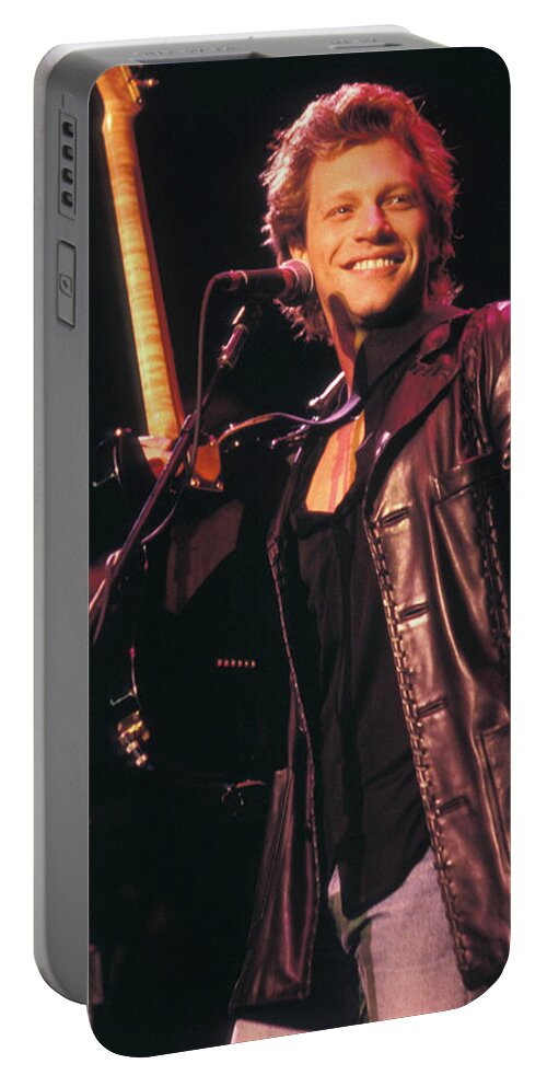 Bon Jovi Portable Battery Charger featuring the photograph Jon Bon Jovi - Bon Jovi #15 by Concert Photos