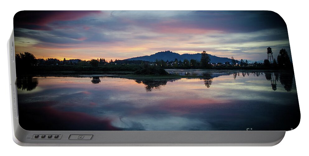  Sky Portable Battery Charger featuring the photograph Lebanon Oregon Sunset #3 by Nick Boren