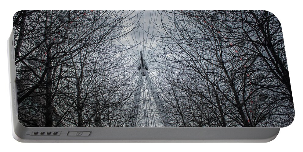London Portable Battery Charger featuring the photograph London Eye #2 by Martin Newman