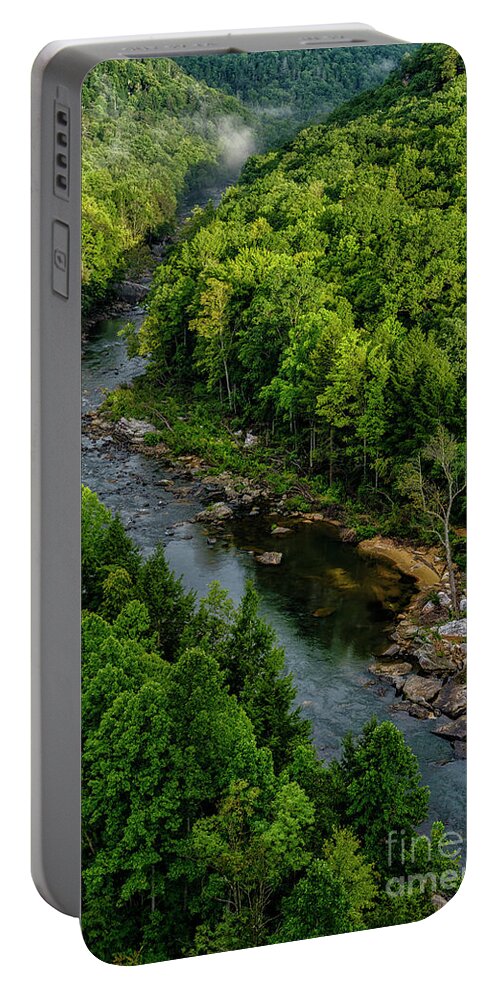 Meadow River Portable Battery Charger featuring the photograph Meadow River Aerial #2 by Thomas R Fletcher
