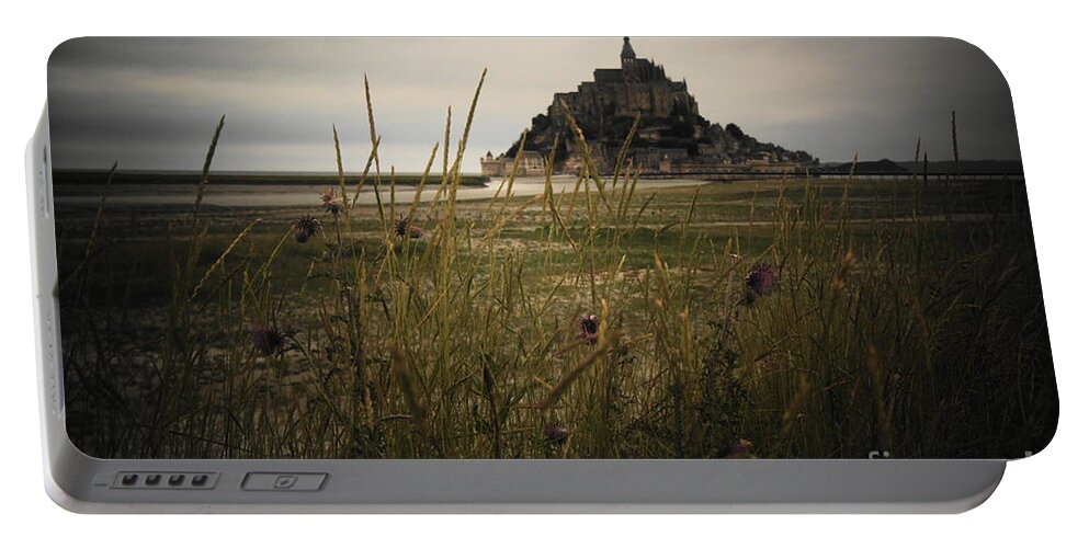 Monastery Portable Battery Charger featuring the photograph Mont St Michel #2 by Therese Alcorn