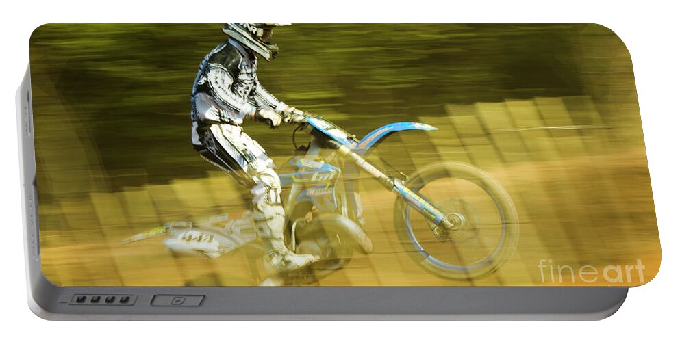 Bike Portable Battery Charger featuring the photograph MX #2 by Ang El