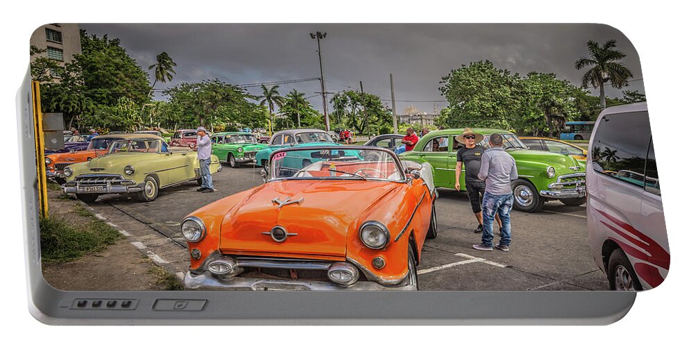 Havana Portable Battery Charger featuring the photograph Old Car #2 by Bill Howard