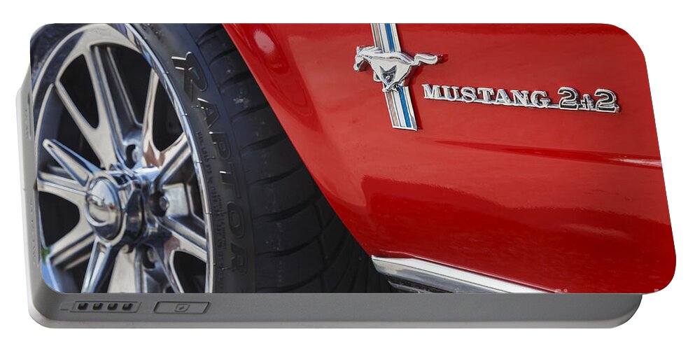 Mustang Portable Battery Charger featuring the photograph 2 Plus 2 by Dennis Hedberg