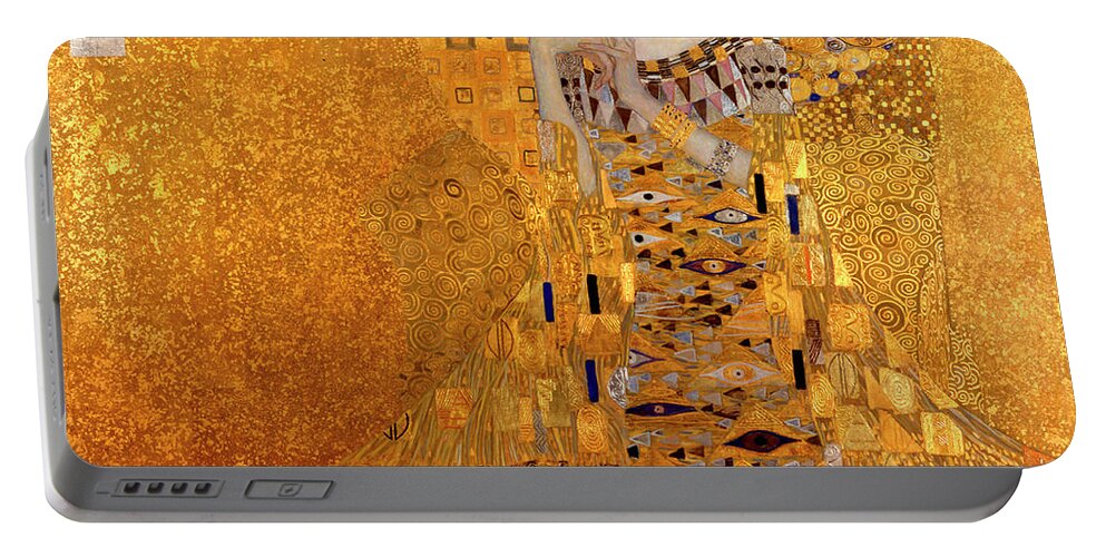 Klimt Portable Battery Charger featuring the painting Portrait of Adele Bloch-Bauer #2 by Gustav Klimt