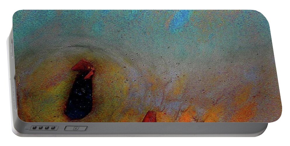 Abstract Portable Battery Charger featuring the digital art Purification #2 by Richard Laeton