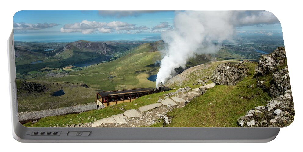 Snowdon Portable Battery Charger featuring the photograph Snowdon Mountain Railway #1 by Adrian Evans