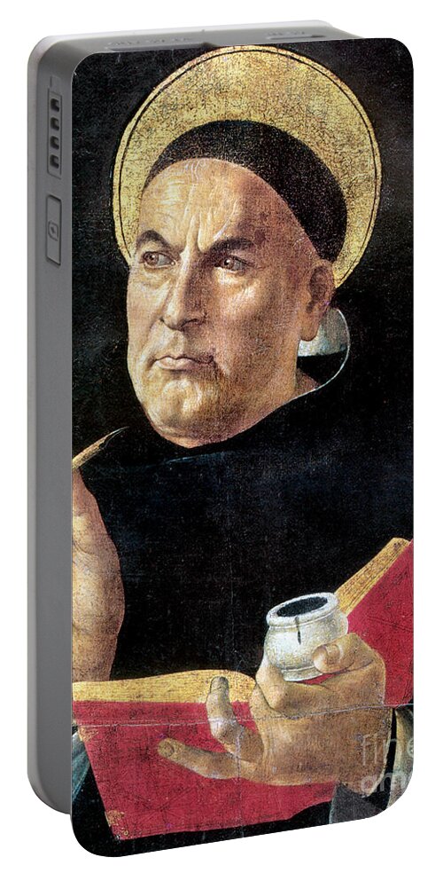 15th Century Portable Battery Charger featuring the painting St. Thomas Aquinas by Attributed to Botticelli