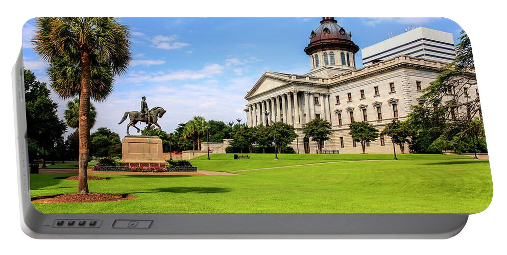 South Carolina Portable Battery Charger featuring the photograph State Capitol Building SC #2 by Chris Smith