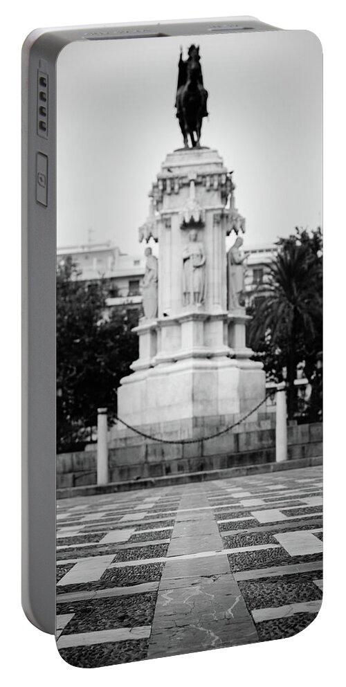 Seville Portable Battery Charger featuring the photograph Streets of Seville - Plaza Nueva #5 by AM FineArtPrints