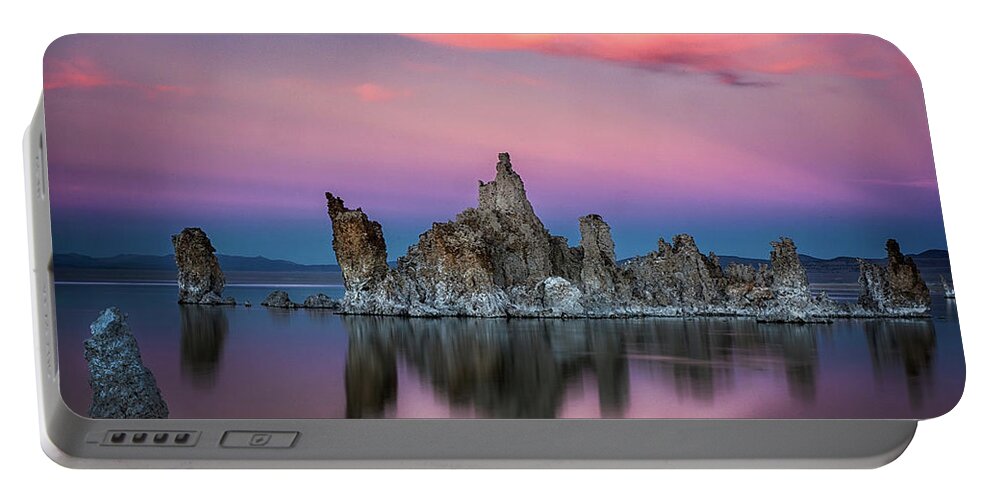 Mono Lake Portable Battery Charger featuring the photograph The Battleship 1 by Robert Fawcett